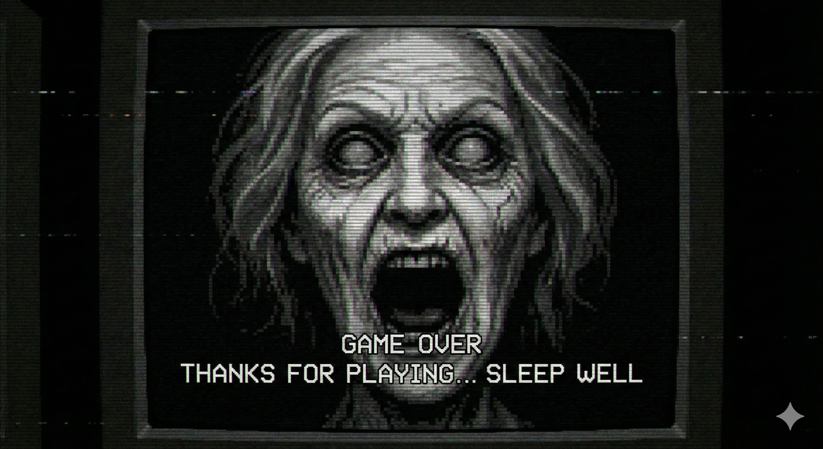 Scary game ending